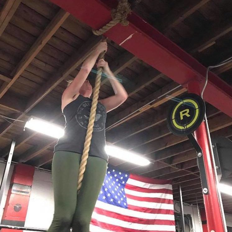 caitlin oshea first rope climb crossfit 9 st pete fl